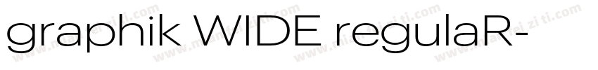 graphik WIDE regulaR字体转换